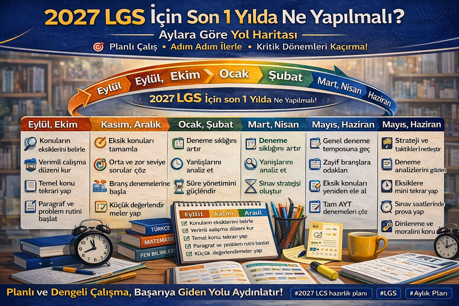 2027 LGS İçin Son 1 Yılda Ne Yapılmalı? Aylara Göre Yol Haritası kapak görseli